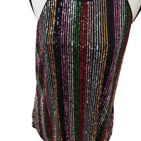 Y2K VTG. INC SEQUIN PARTY TOP BLOUSE X LARGE. - Picture 5 of 8